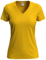 Stedman® Classic-T V-Neck T-Shirt aus Baumwolle, White S, S279 – Tournesol Jaune