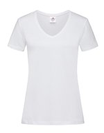 Classic-T V-Neck T-Shirt aus Baumwolle – White