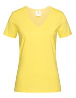 Stedman® Classic-T V-Neck T-Shirt aus Baumwolle, White S, S279 – Jaune