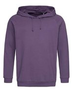 Stedman® Leichter Baumwoll-Hoodie mit Raglan-Ärmeln, Black Opal XS, S4200 – Deep Berry