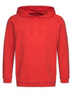 Stedman® Leichter Baumwoll-Hoodie mit Raglan-Ärmeln, Black Opal XS, S4200 – Scarlet Red
