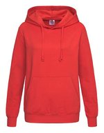 Stedman® Sweat Hoodie Classic mit Kangurutasche für Damen, Black Opal S, S421 – Scarlatto Rosso
