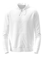 Classic Zip Hoodie – Bianco