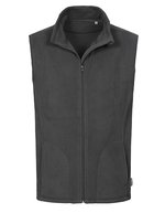 Stedman® Fleeceweste mit Stehkragen und Taschen – Grey Steel (Solid)