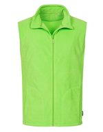 Stedman® Fleeceweste mit Stehkragen und Taschen – Kiwi Green
