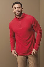 Stedman® Fleece Half-Zip Pullover mit Stehkragen, Black Opal S, S5020 – Bild 1