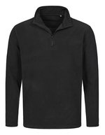 Stedman® Fleece Half-Zip Pullover mit Stehkragen – Black Opal