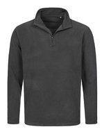 Stedman® Fleece Half-Zip Pullover mit Stehkragen – Grey Steel (Solid)