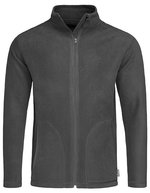 Stedman® Mikrofleece Jacke mit Stehkragen – Grey Steel (Solid)