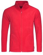 Stedman® Mikrofleece Jacke mit Stehkragen – Scarlet Red