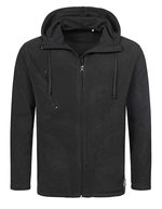 Stedman® Hooded Fleece Jacke mit Brusttasche, Black Opal S, S5080 – Bild 1