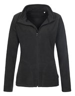 Stedman® Fleece-Jacke mit Stehkragen für Damen – Black Opal