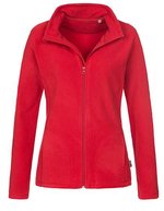 Stedman® Fleece-Jacke mit Stehkragen für Damen – Scarlet Red