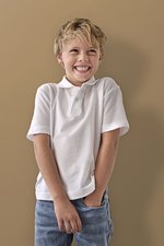 Stedman® Kinder-Polo aus ringgesponnener Baumwolle, White L (146/152), S510K – Bild 1