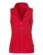 Stedman® Fleece Weste mit Stehkragen für Damen – Scarlet Red