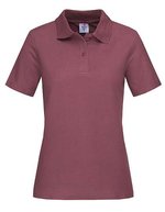 Stedman® Kurzarm Polo Shirt Baumwolle für Damen, Brilliant Orange S, S519 – Borgogna Rosso