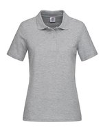 Stedman® Kurzarm Polo Shirt Baumwolle für Damen, Brilliant Orange S, S519 – Grigio Melange