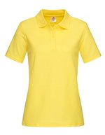 Stedman® Kurzarm Polo Shirt Baumwolle für Damen, Brilliant Orange S, S519 – Giallo