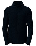 Lux Hooded Knitfleece Jacket – Blu Mezzanotte Melange