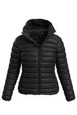 Stedman® Luxus Steppjacke mit Kapuze Damen, Black Opal XS, S5520 – Bild 3