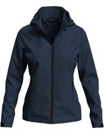 Stedman® Lux Softshell-Jacke Damen mit Kapuze, Black Opal XS, S5540 – Blu Mezzanotte