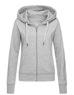 Stedman® Sweatjacke Select mit Kängurutasche, Black Opal S, S5710 – Grey Heather