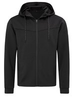 Stedman® Recycelte Scuba-Jacke mit Kapuze, Anthra Heather S, S5840 – Nero Opale