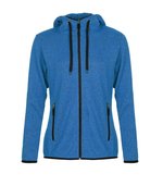 Stedman® Strickfleece Jacke mit Kapuze für Damen, Blue Melange S, S5950 – Bild 3