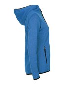 Stedman® Strickfleece Jacke mit Kapuze für Damen, Blue Melange S, S5950 – Bild 5