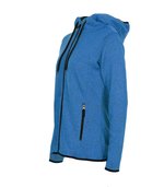 Stedman® Strickfleece Jacke mit Kapuze für Damen, Blue Melange S, S5950 – Bild 6