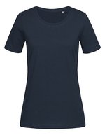 Stedman® Luxus Damen T-Shirt aus Baumwolle, White XS, S7600 – Blue Midnight