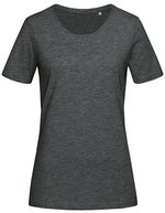 Stedman® Luxus Damen T-Shirt aus Baumwolle, White XS, S7600 – Dark Grey Heather