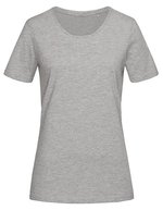 Stedman® Luxus Damen T-Shirt aus Baumwolle, White XS, S7600 – Grey Heather