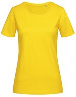 Stedman® Luxus Damen T-Shirt aus Baumwolle, White XS, S7600 – Sunflower Yellow