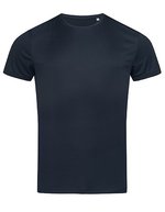 Stedman® Reflektierendes Sports-T-Shirt mit ACTIVE-DRY°, White S, S8000 – Blu Mezzanotte