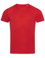 Stedman® Reflektierendes Sports-T-Shirt mit ACTIVE-DRY°, White S, S8000 – Cremisi Rosso