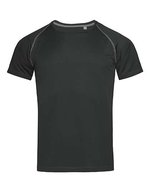 Stedman® Aktives Raglan T-Shirt aus Polyester, Black Opal S, S8030 – Bild 2