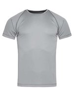 Stedman® Aktives Raglan T-Shirt aus Polyester, Black Opal S, S8030 – Silver Grey