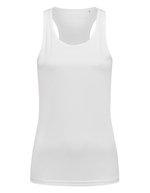 Stedman® Sporttop mit Racerback und ACTIVE-DRY®, White S, S8110 – Blanc