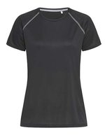 Stedman® Aktives Damen Raglan Sportshirt 140, White S, S8130 – Noir Opale