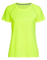 Stedman® Aktives Damen Raglan Sportshirt 140, White S, S8130 – Cyber Jaune
