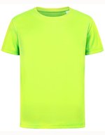 Stedman® Sport-T-Shirt ACTIVE-DRY Polyester für Kinder, White L (146/152), S8170 – Cyber Giallo