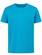 Stedman® Sport-T-Shirt ACTIVE-DRY Polyester für Kinder, White L (146/152), S8170 – Hawaii Blu