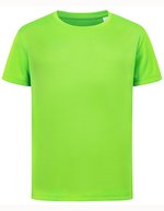 Stedman® Sport-T-Shirt ACTIVE-DRY Polyester für Kinder, White L (146/152), S8170 – Kiwi Verde
