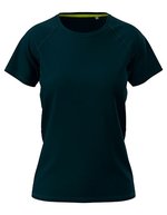 Stedman® Raglan-T-Shirt aus Bird-Eyelet Mesh, White L, S8500 – Blu Mezzanotte