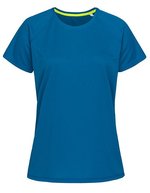 Stedman® Raglan-T-Shirt aus Bird-Eyelet Mesh, White L, S8500 – King Blu