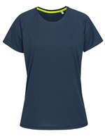 Stedman® Raglan-T-Shirt aus Bird-Eyelet Mesh, White L, S8500 – Marina Blu