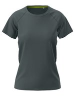Stedman® Raglan-T-Shirt aus Bird-Eyelet Mesh, White L, S8500 – Ardesia Grigio (Unito)