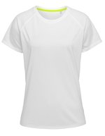 Stedman® Raglan-T-Shirt aus Bird-Eyelet Mesh, White L, S8500 – Bianco