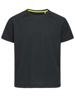 Aktives Raglan T-Shirt für Kinder – Black Opal